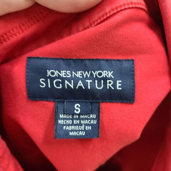 Jones New York Signature Red Jean jacket size Small - Picture 5 of 8
